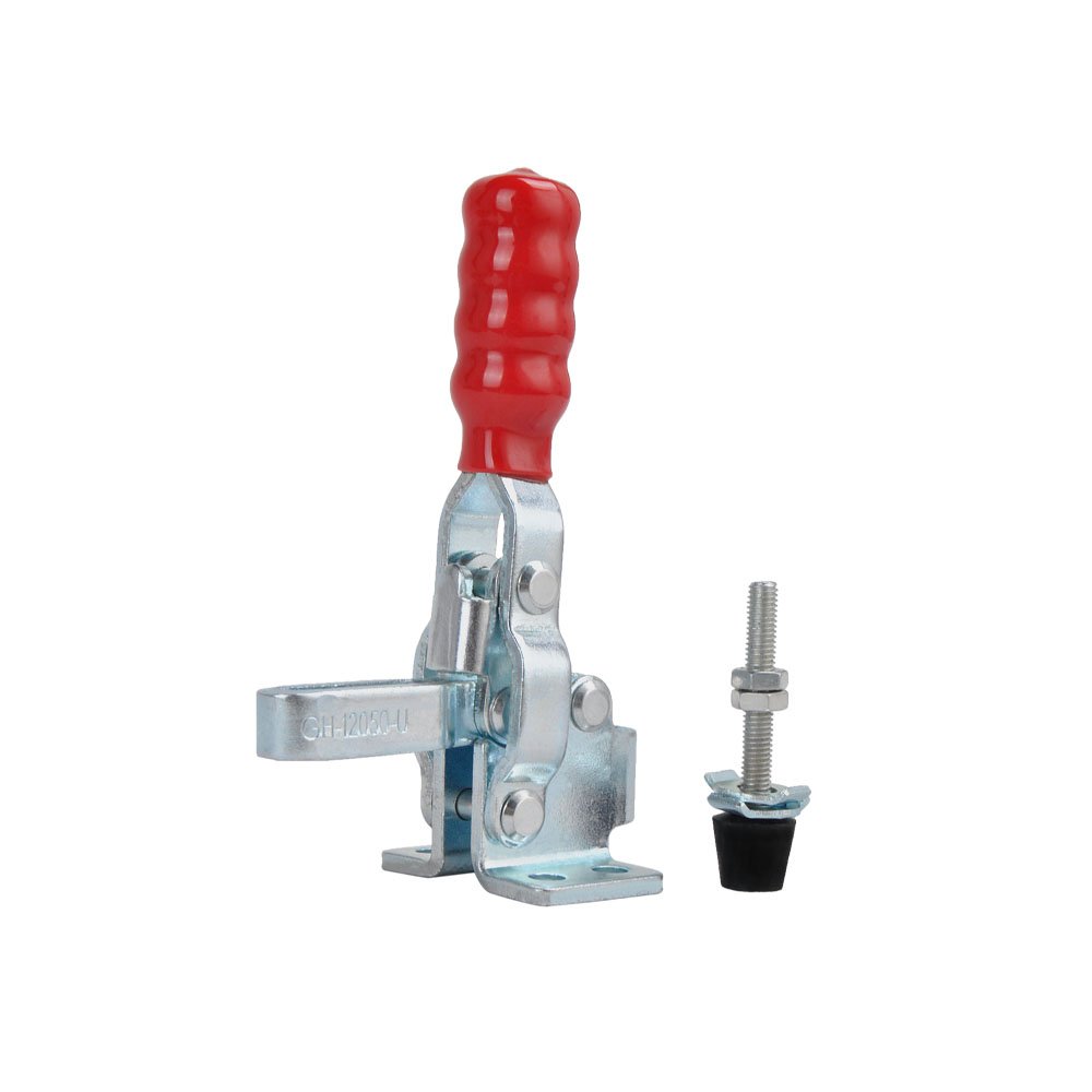 E-TING 2PCS Vertical Hand Tool Quick-Release Toggle Clamp 200 lbs / 91kg Holding Capacity Antislip Clamp 12050-U Hand Tool