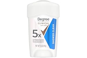 Degree Clinical Protection Antiperspirant Deodorant 72-Hour Sweat & Odor Protection Shower Clean Antiperspirant for Women 1.7 oz