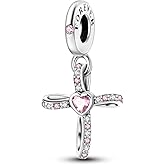 Parmuz 925 Sterling Silver Charms for Bracelet Necklace Mom Heart Love Dangle Charm Beads for Women Mother Pendant Jewelry
