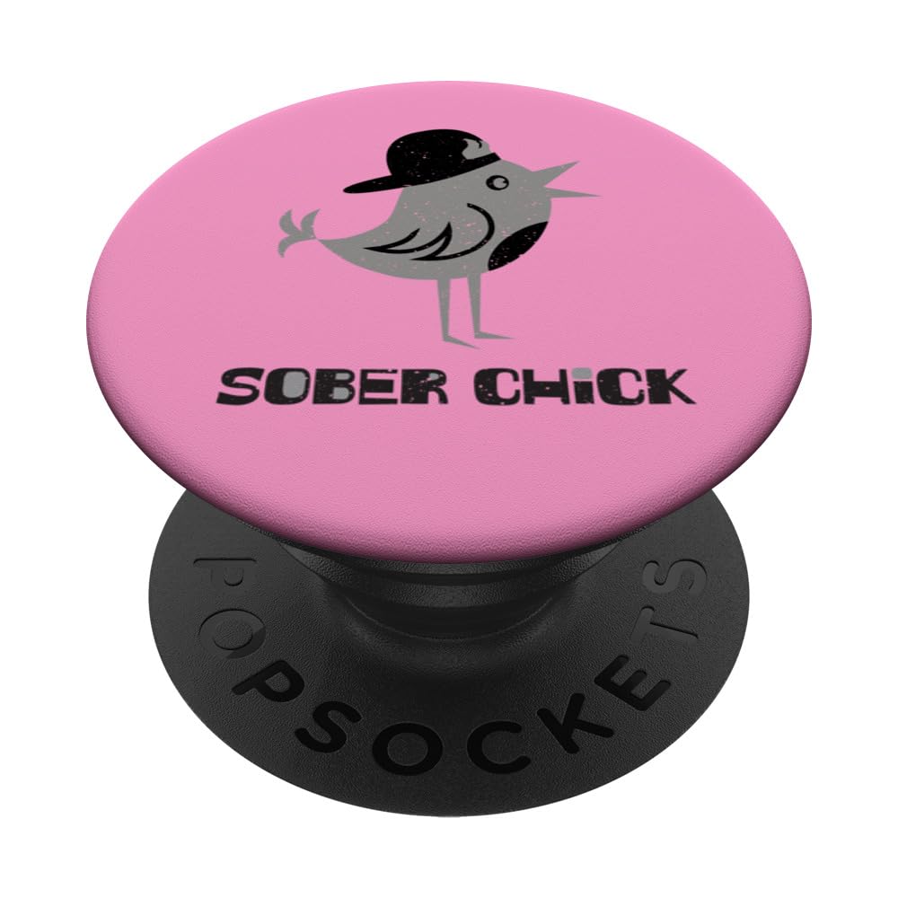 Sober Chick for Women in Recovery PopSockets Swappable PopGrip
