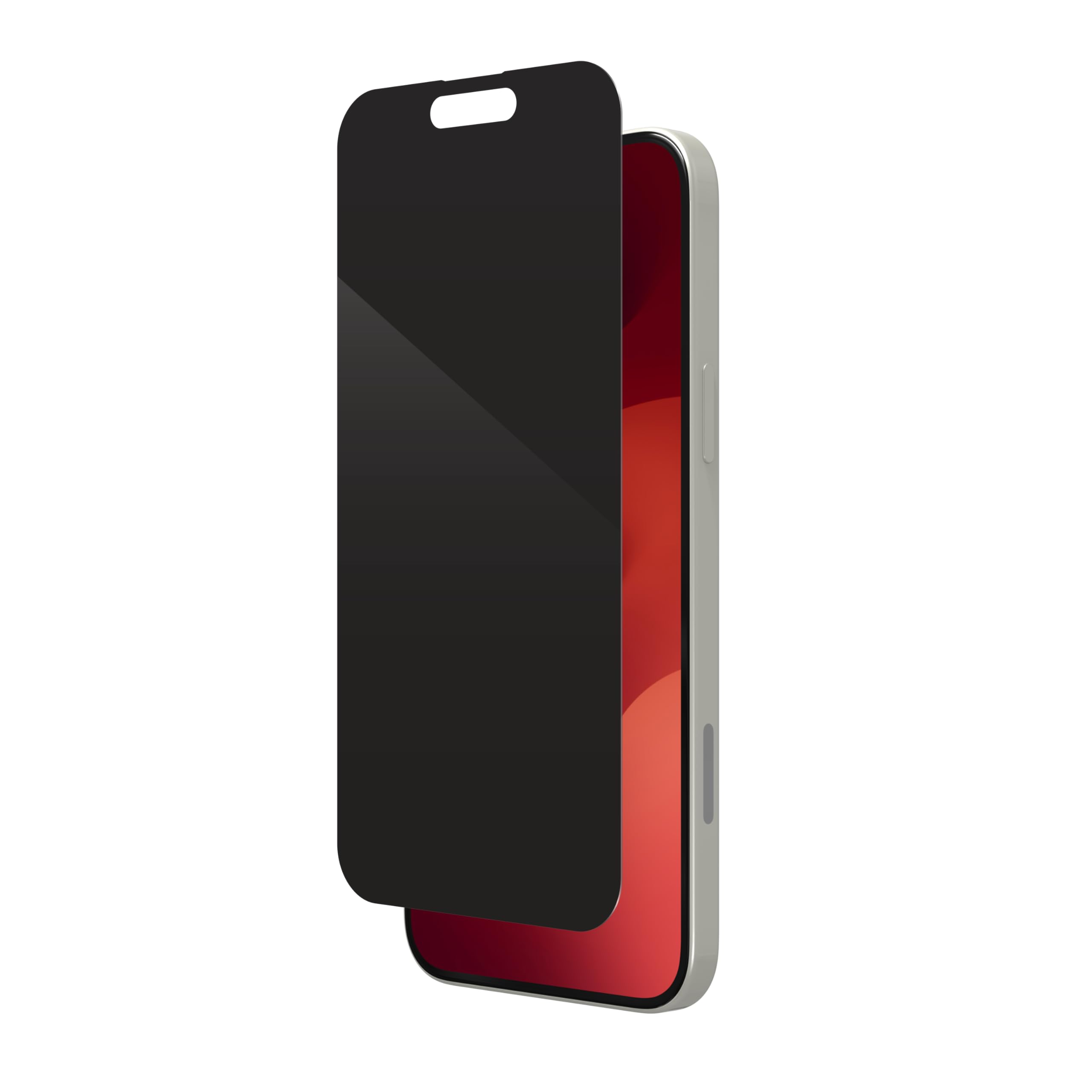 ZAGG InvisibleShield Glass Elite Privacy Tempered Glass Screen Protector for iPhone 15 Plus [6.7-Inch], Privacy Protection, Case-Friendly, Smudge & Scratch-Resistant, Shockproof (Black)