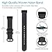 Fintie Bands for Fitbit Charge 3, Soft Woven Nylon Sports Band Replacement Strap for Fitbit Charge 3 and Charge 3 SE Fitness Activity Tracker Women Men (Black)