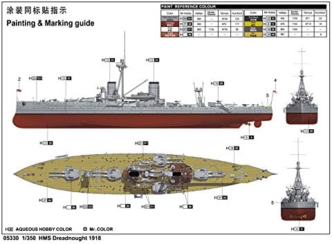 Trumpeter 1:350 - HMS Dreadnought (1918), Various - Image 5