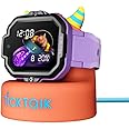 TickTalk 5 Cellular Kids Smart Watch (at&T's Network) with GPS Tracker & Video Calling and Power Base Bundle - Smart Watch for Kids with Parent Apps - Smart Watch for Kids 3+