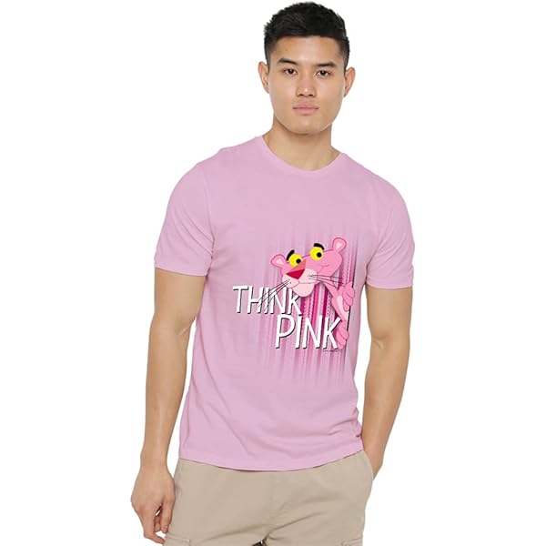 Amazon.com: MGM Think Pink - Pink Panther Adult T-Shirt, Small