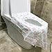 Biubee 20 pcs Disposable Potty Seat Cover - Large Size Travel Toilet Seat Cover with Adhesive No Slip(Star)