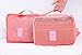 Cocoly 7pcs travel Organizers Packing Cubes Luggage Organizers Compression Pouches green