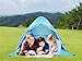 Pop Up Tent, Beach Tent Sun Shelter Instant Sun Shade Portable UV Tent Baby Sun Cabana with Zipper Door for Garden/Beach Times (for 2-3 Person) - Azure