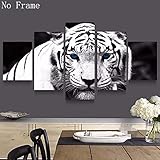 Smdoxi 5PCS Modern No Frame Canvas Painting Wall Art The Picture For Home Decoration Fantastic Wall Art (E)