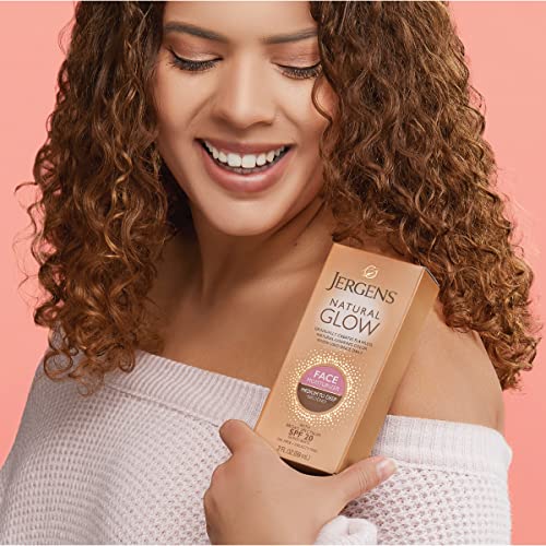 Jergens Natural Glow Self Tanner Face Moisturizer, SPF 20 Facial