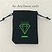10 One Gram .999 pure Silver Collectable Art Bars with random designs in a jewelry pouch