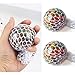 MEIFU New Anti Stress Balls (6.5cm /2.56 in)-Squishy Light up Ball -Mesh Balls (Color Random 2PCS) – Multi Color Squeeze Grape Balls – Stylish Squishy Balls Perfect Stress Relief Balls for Everybody