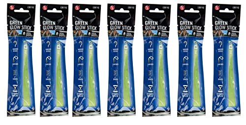 7 Light Sticks 12 Hr Green Glow Emergency Survival Glow Stick Chemlight 6″