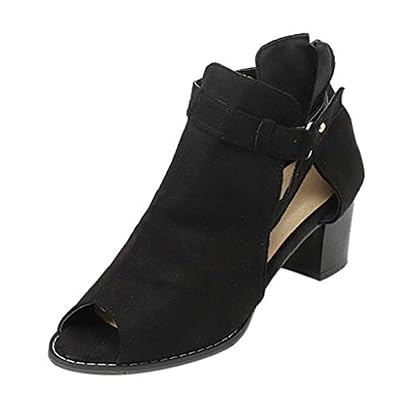 Creazrise Womens Cute Western Cowboy Bootie -Pointed Toe Slip On Ankle Boot -Back Zip up Low Heel Shoes
