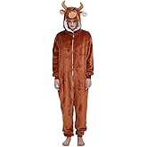 ABENCA Adult Onesie Animal Costume Women Pajamas One Piece Sleepwear Cospaly Halloween Christmas
