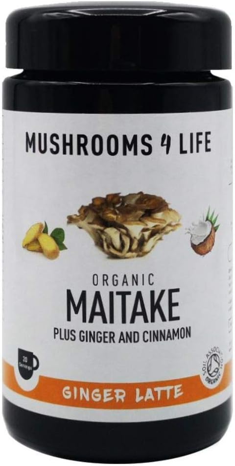Mushrooms 4 Life Organic Maitake Ginger Latte, 0.11 kg, Beige
