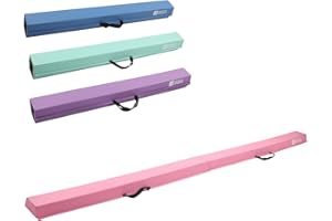 Modern-Depo 6ft/8ft Gymnastics Balance Beam for Home Use, Folding Balance Beam, Anti-Slip Surface, Practice Gymnastics Equipment for Kids, Physical Therapy