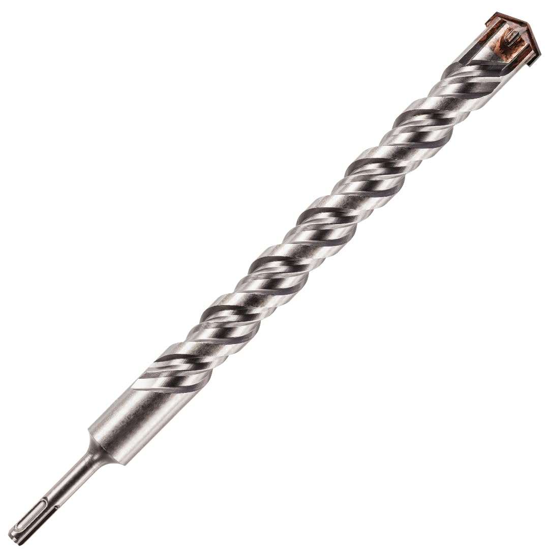 32mm x 350mm Long SDS Plus High Performance Hammer Drill Bits, Professional Tungsten Carbide Cross Tipped Masonry Drill Bit For Brick, Concrete, Stone, Granite. 32mm SDS Drill Bit