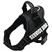 Fairwin Service Vest Dog Harness - Adjustable Nylon Removable Reflective Patches for Service Dogs Large Medium Small Sizes(L Size)