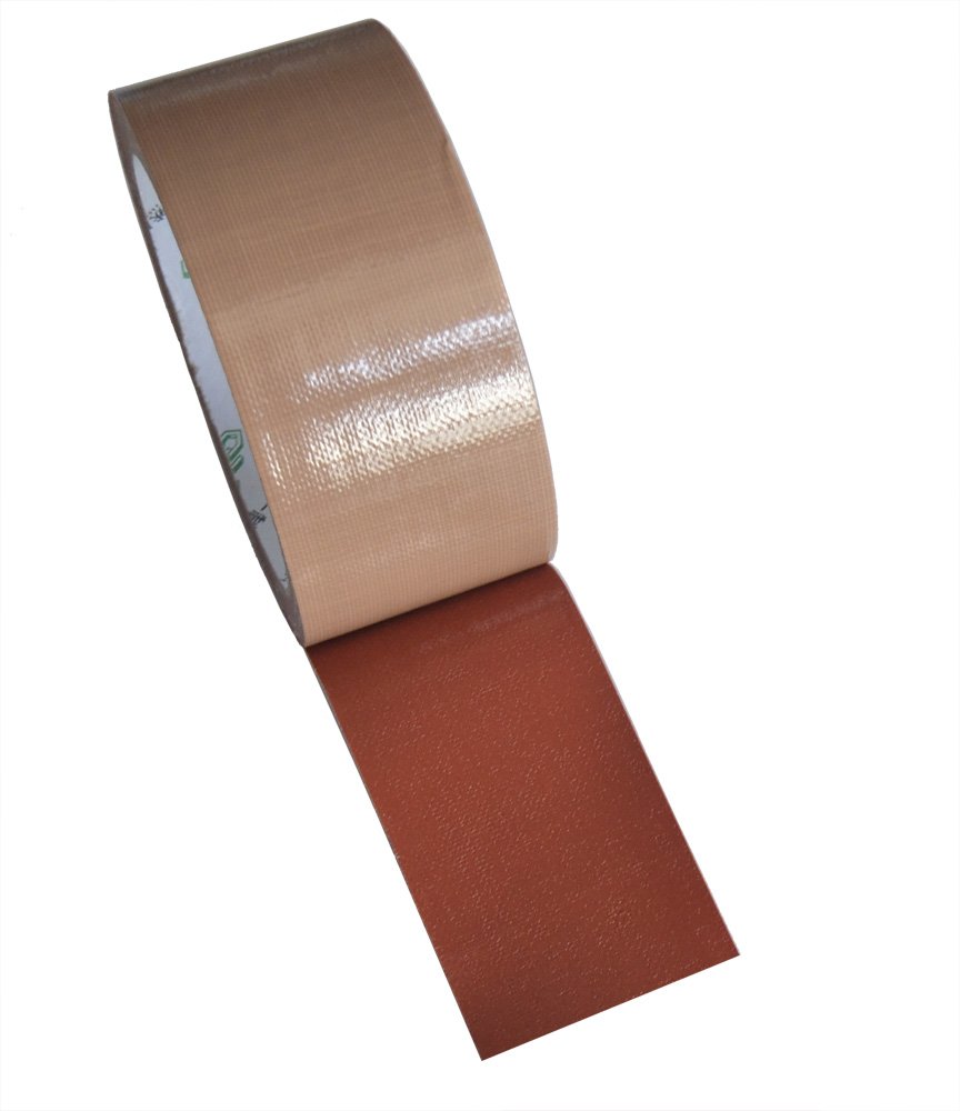 FiveSeasonStuff All Season High Strength Adhesive Single Sided Duct Tape, Carpet Tape, Strong Water resistant Tape 4.5cm x 10M (Duct Tape - Brown)