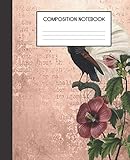 Composition Notebook: Tropical Ephemera Pattern Floral Summer College Ruled Notebook Lined School Journal