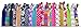 Syleia 100 Hair Ties - Signature Collection Printed Patterns and Solid Colors - Elastic Ponytail Holders No Crease Hand Knotted Fold Over Assorted 100 Pack
