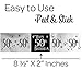 Black and Silver 50th Birthday Party Water Bottle Labels | Shiny Foil | 24 Count