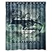 Vintage Design NFL Seattle Seahawks New Style Polyester Bathroom Shower Curtain 60(W)x72(H)