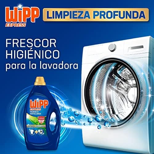 Limpieza Profunda Higiene y Antiolores (55 lavados), detergente líquido quitamanchas para lavadora, para coladas higiénicamente limpias