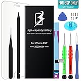 High Energy Li-ion Battery Model iPhone 6S Plus - With Repair Tool Kits & Instructions - High-Capacity 2750 mAh 0 Cycle Replacement Batter - 1 Year Warranty