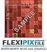 FLEXIPIXTILE, SAMPLE, Aluminum Mosaic Tile, Peel & Stick, Kitchen Backsplash, Accent Wall, BERRY BERRY