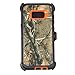 Samsung Galaxy S8+ Case-Heavy Duty Full Body Protective Rugged Holster w/Belt Clip,Shock Resistant Case Cover for Galaxy S8 Plus (Orange-Tree-Camo)
