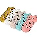 FAYBOX No Show Socks Womens Athletic Ankle Socks Cushioned Running Low Cut Non Slip Boat Liner 6 Pairs