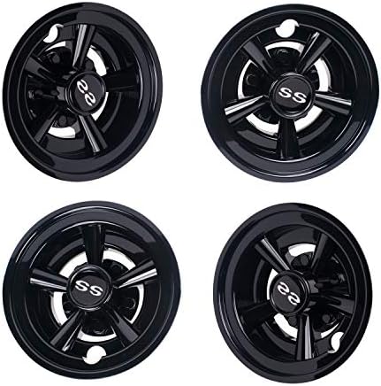 NOKINS Golf Cart SS Wheel Covers Hub Caps for Most Golf Carts 8 inch(Set of 4) NOKINS Golf Cart SS Wheel Covers Hub Caps for Most Golf Carts 8 inch(Set of 4)