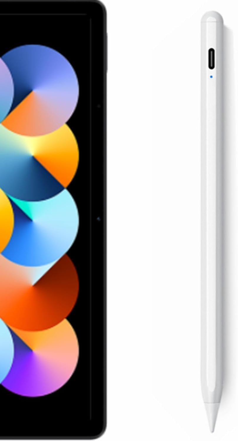 4096 Levels Pressure Sensitive Touch Stylus for Xiaomi Redmi Pad/Pro/Pro 5G, Pad SE / 8.7 / Pad SE 8.7 4G Active Screen Stylus Pen (White)