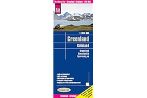 Greenland Travel Map - 1:1,900,000 (English, Spanish, French, German and Russian Edition)