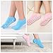 PRETTY SEE Moisture Socks Gel Moisturizing Socks for Moisturize Dry Hard Cracked Skin and Soften Repair Feet, 2 Packs, Blue & Pink