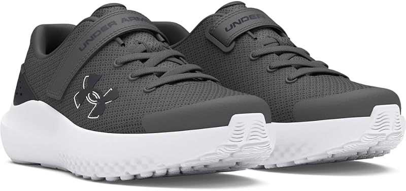 Jungen Vorschule Surge 4 Klettverschluss, leichte und atmungsaktive Laufschuhe, gepolsterte Joggingschuhe für langen Komfort,Castlerock / Anthracite / Anthracite,32