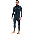Seaskin Wetsuits for Mens Womens 2mm Front Zip Full Body Diving Suits