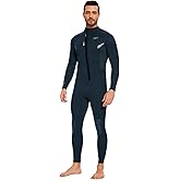 Seaskin Wetsuits for Mens Womens 2mm Front Zip Full Body Diving Suits