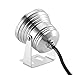 LemonBest® 10w 12v Silver LED Underwater Flood Light IP67 Water-Resistant Landscape Fountain Lamp (Warm White)