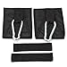 GYMTOP 1Pair Ab Straps Gym Hanging Fitness Sling Abdominal Straps with Quick Locks for Pull Up Fitness (Black) (Black)