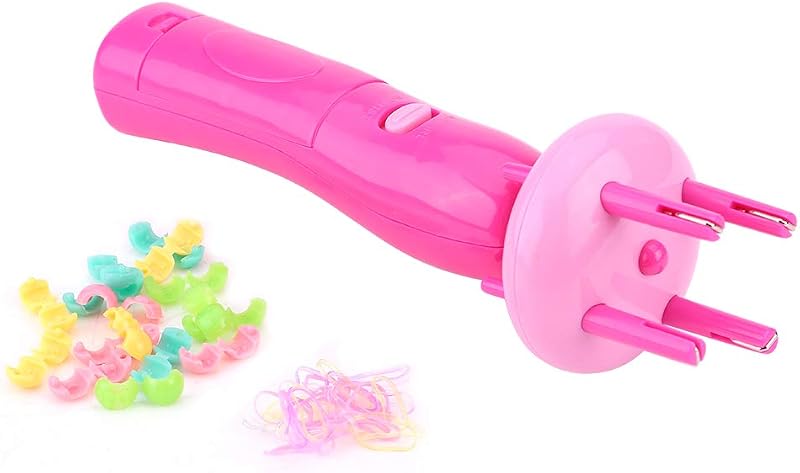GOTOTOP Automatic Hair Braiding Tool Electric Twister DIY Style Braider Pink