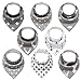 8- Pack Baby Bandana Drool Bibs for Drooling and Teething, 100% Organic Cotton and Fleece Unisex super absorbent Organic Cotton, Cute Baby Gift for Boys & Girls, Toddler Baby Shower gift