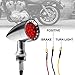 Senkauto Motorcycle Bullet 20 LED turn Signal Light Blinker (Red Light, Chrome)