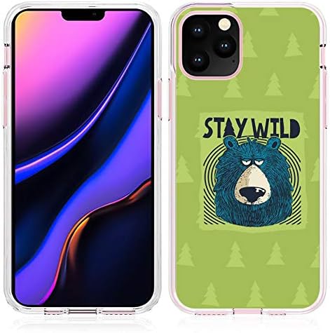 hfijgsj Compatible with iPhone 11 Pro Max 6.5 Inch 2019 Phone Case, Bear Clear Fashion Cute Thin Soft TPU Shockproof Full Protection Back Cover