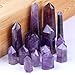 Tree Jewelry Natural Purple Crystal Point 6 Faceted Amethyst Wand, 1/2 pound for Healing, Reiki, Grids, Figurine Specimen Displays