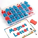 Coogam Magnetic Letters 208 Pcs with Magnetic Board