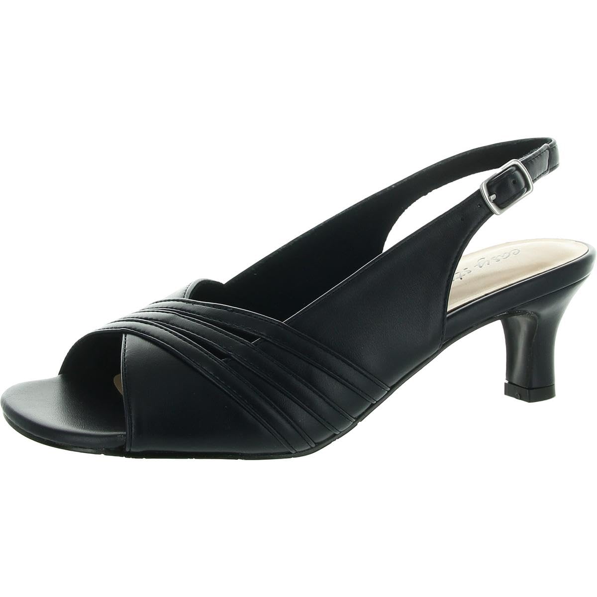 Easy Street Women’s Teton Heeled Sandal, Navy, 10