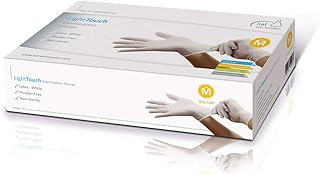 Latexhandschuhe, Einmalhandschuh"Light Touch" puderfrei - 100 Stück Größe M